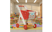 Shopping Cart Toy Screen Toy Trolley Cart Wheeled for Daycare