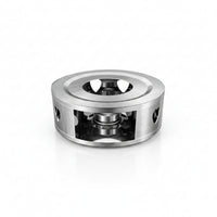 Ventilated Stainless Steel Teapot Warmer Round Stainless Steel Tea Warmer Low-Silhouette Tableware Accessory Sturdy