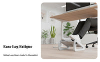Non-Slip Ergonomic Foot oscillator Massage Texture Rocking Footrest with Massager Easy to Assemble Footstool two-modeUse for Home Workers, Students, video game enthusiasts, Study Room, Gaming Setup