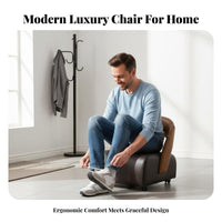 360° Swivel Wheels Upholstered Caster Stool Curved Backrest Rolling Chair Sleek-Profile Design Household Furniture Soft Padded Cushion for Homeowners, Seniors, Entryway, Living Room, Bedroom, Playroom