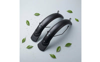 2 Pieces Mounting Brackets 14 Inch Bike Mudguards Rounded Ends Mudguard Set Black