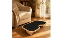 Ergonomic Under-Desk Footrest Raised Wooden Footrest Compact Foot Rest with Non-Slip Surface Portable for Students