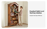 Multi-Tier Open Shelving Unit Freestanding Multi-Tier Standing Rack Sturdy hard-wearing shelving unit for Book Lovers, Students, Study Room, Library, Bedroom