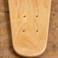 Natural Wood Finish aquaticShaped Skateboard Deck Pre-Drilled Holes 22-Inch Skateboard Deck