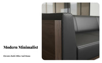 Minimalist aesthetic Three-Seater Sofa and Table Set Modern Design Upholstered Lounge Seating Business Grade Office Furnishing long-lasting Frame for Interior Designers, Waiting Room