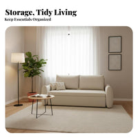 Folding Sofa Bed Space-Saving Multi-Position Sleeper Bed Two-in-oneUse Design transformable Couch for Guests, Homeowners, Small Spaces, Bedroom, Home Office