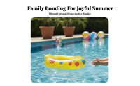 Young Child Inflatable Seat with Seat Easy-Grip Handles Infant Water Float Seat Smooth Leg Holes Inflatable Kiddie Pool Raft for Infants, Infants