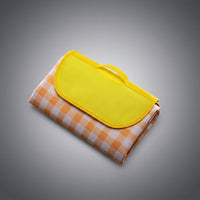 Outdoor Rug and Picnic Blanket for Family Outings, 600D Oxford Cloth Camping Mat with Plaid Design, Waterproof Beach Blanket, 1.35kg Weight