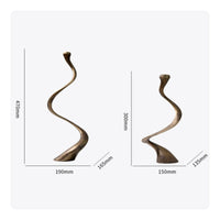Spiral Candle Holder Minimalist Abstract Candle Stand Sculptural Home Decoration