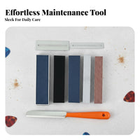 Replaceable Sandpapers Fret Sanding Block Aluminum Construction Guitar Nut Sander High-Precision for Musicians, Workshop, Music Studio, Home