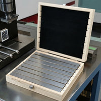 16 Pieces Parallel Gauge Blocks with Wooden Case Hardened Vise Parallel Blocks Strong Tooling for Toolmakers