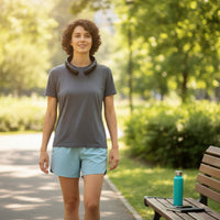 Lightweight Wearable Neck Fan with Digital Display Portable Hands-Unrestricted Neck Fan with LED Display Bladeless for Commuters
