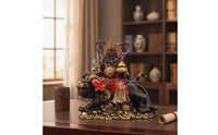 Zhao Gongming Statue Multicolor Zhao Gongming Sculpture Heavy Wealth God Statue for Altar, Office
