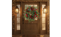 Christmas Wreath Reusable Christmas Door Wreath Look for Fireplace Mantel