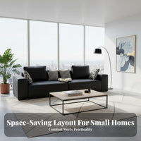 Block Sofa Italian design aesthetic Couch Minimalist Design Home Seating for Apartment Dwellers, Furniture Owners, Small Spaces, Living Room, Lounge Area