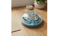 Cat Food Maze Mental Interactive Puzzle Feeder Anti-Gulping Slow Feeder Cat Bowl for Cats, Kittens, Indoor