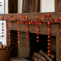 Autumn Maple Leaf Garland for Thanksgiving Wedding Party Decor