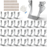 25-Pack 2x4 Joist Hangers with Screws Galvanized Face Mount Wood Beam Brackets