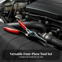 4 Pieces 4 Piece Automotive Hose Plier Kit Long-Lasting Car Water Pipe Clamp