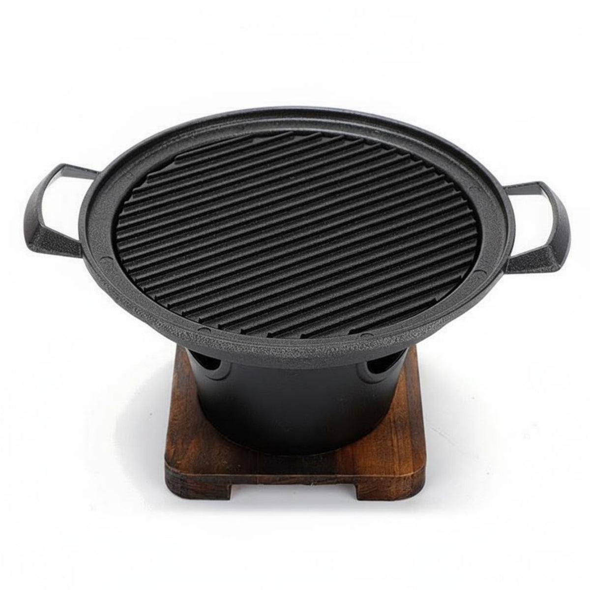 Easy to Clean Korean BBQ Grill Pan Compact Design Korean Design Grill Pan Fast Heating for Beginners, Couples, Outdoor, Camping, Picnic