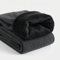Fleece Lined Tights for Women with Ribbed Texture Design, Thermal Leggings for Winter Wear and Cold Weather
