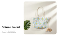 Handmade Crocheted Hollow-hollowed Bag Woven design and design Hollow-hollowed Knit tote Lightweight women's reachory informal for journeyers, design and design aficionados, Young Adults, Summer hollowedings, getaway, journey, Shopping