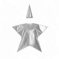 Gleaming Christmas Star Costume Shiny Star Costume Loose Fit Performance Outfit Festive for Adults, Dress-up, Parent-Child Activity
