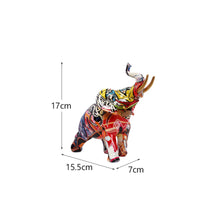 Elephant Figurine Graceful Pachyderm Statue Decorative Animal Statue for Entryway Console