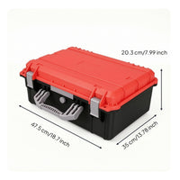 Hard Carrying Case Safeguarding Hard Case with Handle Storage Box Heavy Duty Shockproof for Technicians, Travel, Field Work