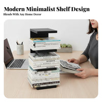 L-Shaped Bookend unobtrusive Design Book Organizer Sturdy for Study Room, educators
