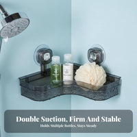Suction Cup Corner Tray Drillnon-Drill Installation Wall-Mounted Rack