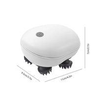 Multi-Purpose Handheld Head Kneading Massager Cordless and Portable Electric Scalp Massager Waterproof Personal Care Appliance Single-Button Control for Office