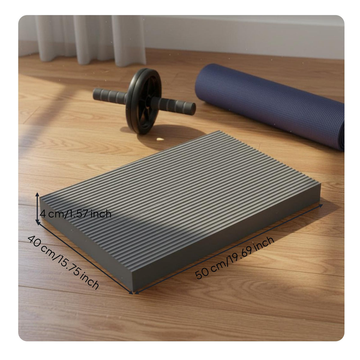 Non-Slip Balance Pad Thick Supportive Cushioning Exercise Balance Pad Quick Rebound Core Exercise Support Mat Lightweight for Seniors
