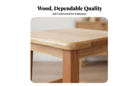 Sturdy Construction Four-Legged Square Stool Simple Design Backless Four-Legged Seat Anti-Slip Foot Pads Household Furniture Multi-Purpose for Business Owners, Homeowners, Classroom, Home, Dining Room, Kitchen