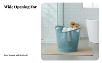 Imitation Rattan container Woven Design Laundry Hamper adaptable for Dormitory