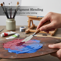High Elastic Stainless Steel Palette Knife for Oil, Ink, Paint, and Solder Paste Mixing