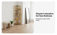 Space-Saving Corner Clothing Rack Modern Design Corner Coat Rack Easy Assembly Freestanding Hall Tree Multifunctional for Apartment Dwellers, Homeowners, Bedroom, Small Areas, Entryway, Dorm Room