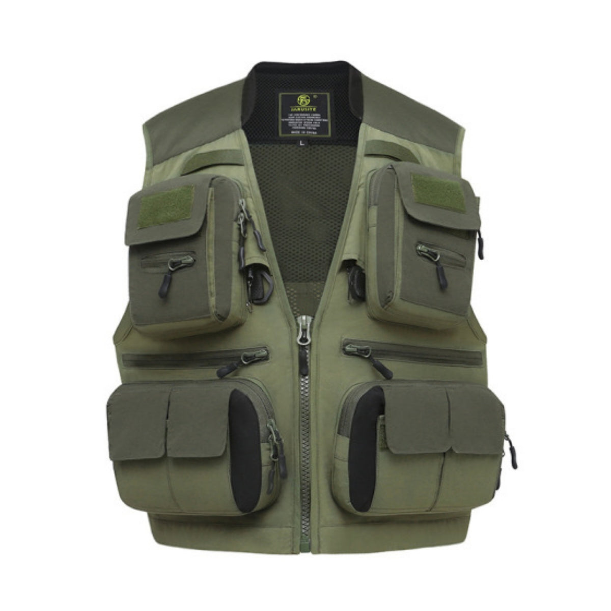 Fishing Vest Multi-Pocket Sleeveless Jacket Quick-Access for Hiking, Anglers