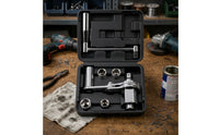 Manual Spare Tire Tool Kit with Carrying Case High-Strength Tire Lug Nut Wrench Heat Treated Wheel Lug Wrench Forged for Roadside Emergency