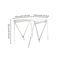 Boat Awning with Folding Frame Foldable Marine Boat Cover Resistant for Boaters