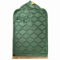 Arched Floor Mat Hanging Loop Embossed Lattice Mat Fringed Hem