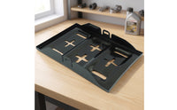 Recessed Automotive Battery Tray Sturdy Metal Battery Tray Corrosion-Resistant Heavy-Duty for Mechanics