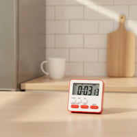 1 Piece Timer Alarm Clock Countdown Stopwatch Electronic Time Management Tool Silent Mode Stick-on Digital Suitable for Study Library Office Home