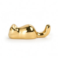 Brass Pen Rest Mirror-Polished Brass Brush Rest Compact for Office, Collectors