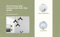 E27 LED Bulb, 3 Colors, Bright