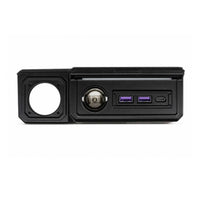 Console Panel with USB Ports Easy Installation Center Console Interface Socket USB Port Panel Rugged Car Adapter Long-Lasting