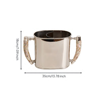Ice Bucket Decorative Beverage Tub Compact for Bar Carts