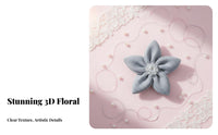 3D Gauze Material Flower Sew-on Five-Petal Flower Craft Embellishments for DIY Enthusiasts, Seamstresses, Clothing Decoration, Costume Making