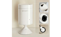 Glossy Trash Can with Lid Compact Garbage Can with Lid Freestanding Modern for Bathroom, Office, Kitchen, Bedroom