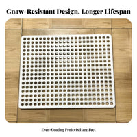 gnawResistant Slatted Footrest mat Easy to Clean Hutch Liner Non-Slip Surface enclosure Floor Mat cleanable Reusable for Small pet Owners, Playpens